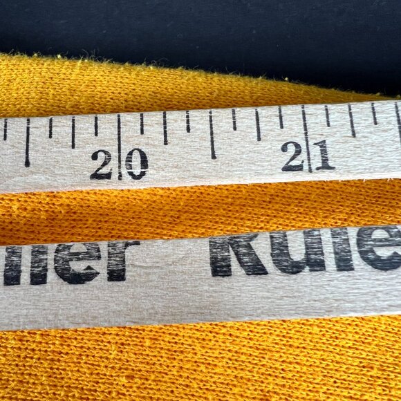 VTG 80s West Virginia Mountaineers Field Sweatshirt Medium Yellow Faded Crewneck - Picture 13 of 13